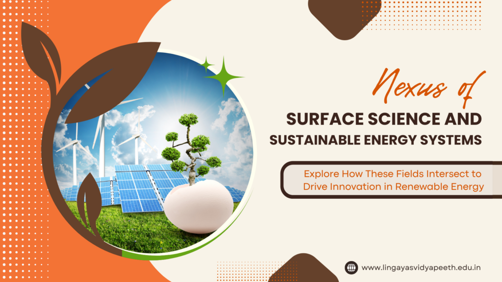 Nexus of Surface Science and Sustainable Energy Systems