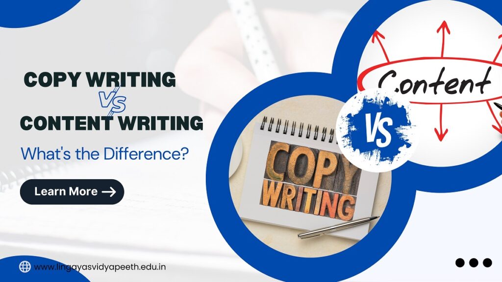 Copy writing vs Content Writing